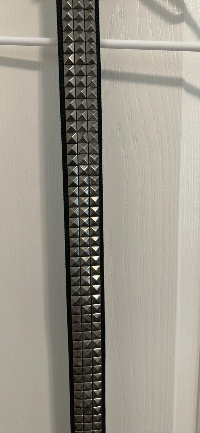 Black studded belt - Large - photo 3