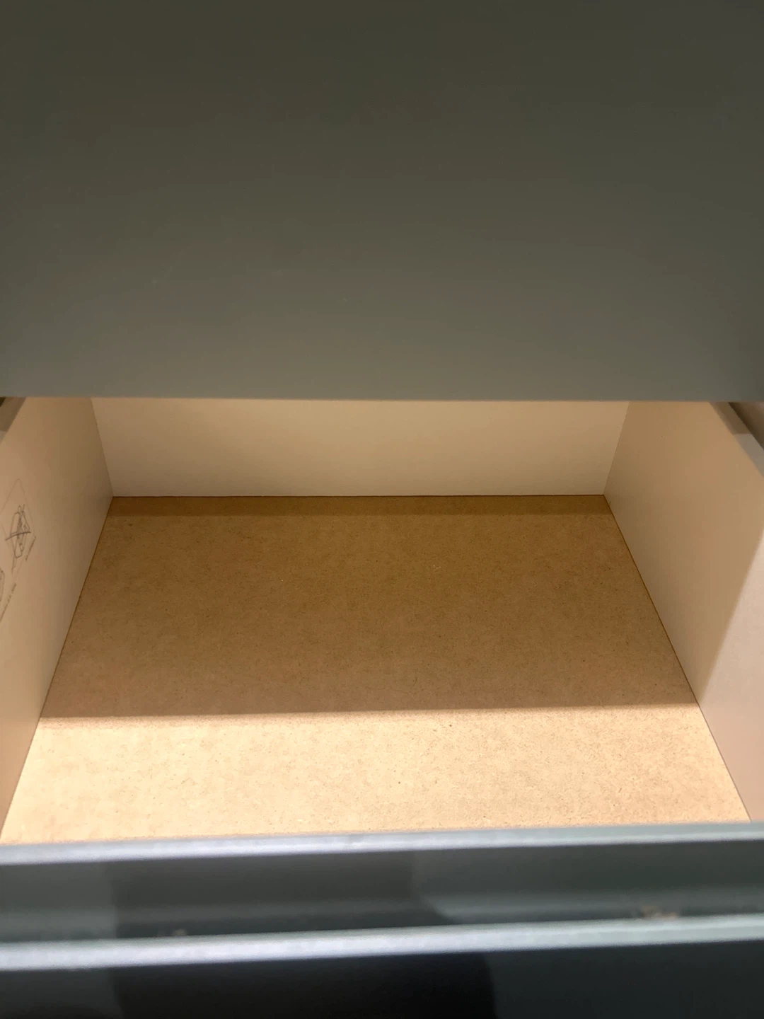 STORKINTA Nightstand - Gray/Green with 2 Drawers - photo 4