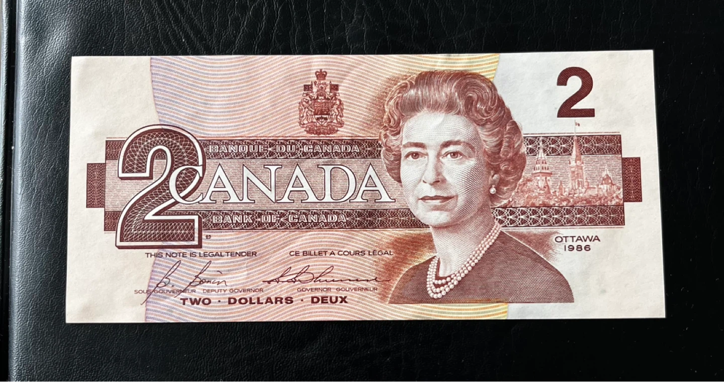 Birds 🇨🇦 2 Dollar Banknote - 1986 - photo 2