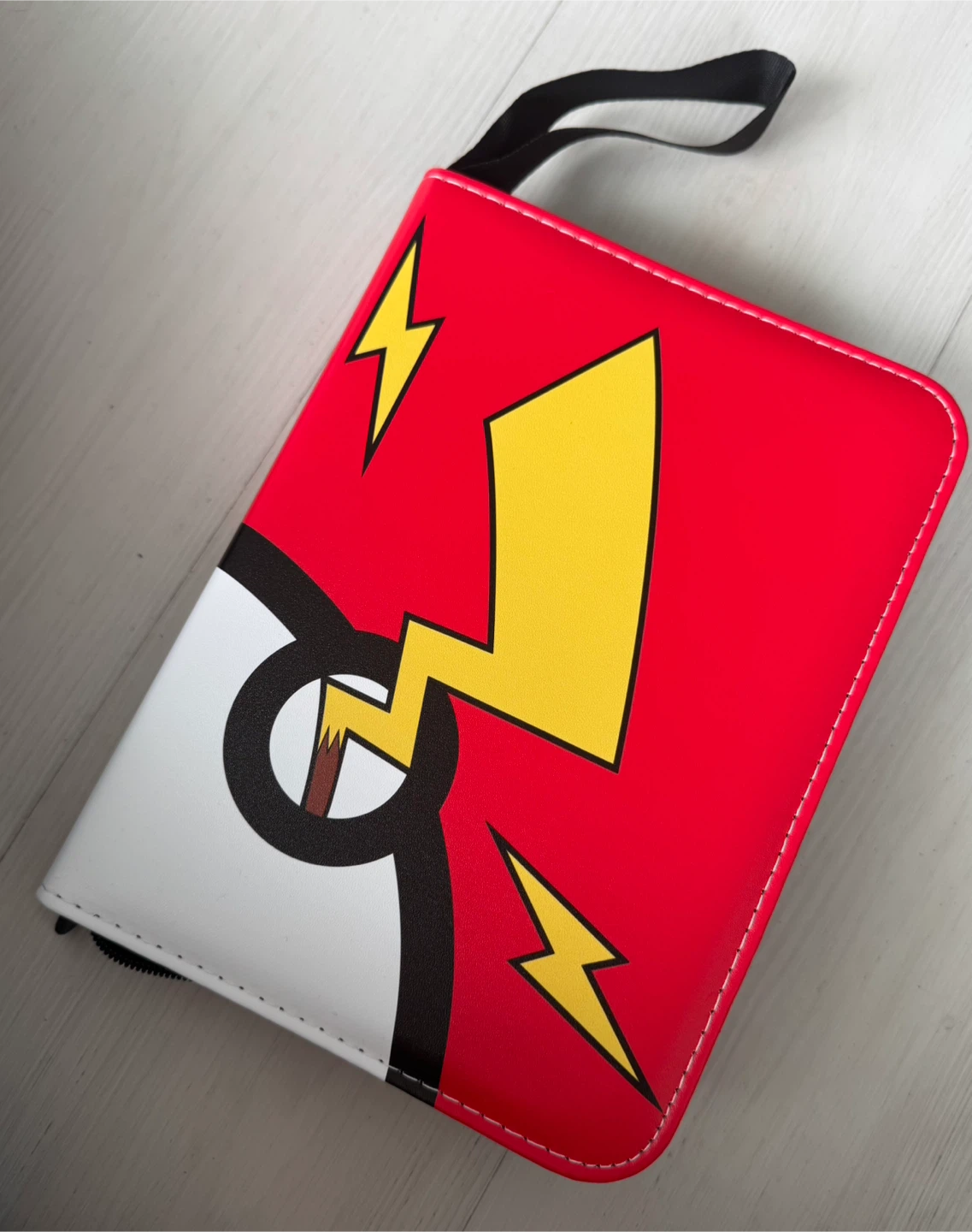 Filled Pokémon card binder