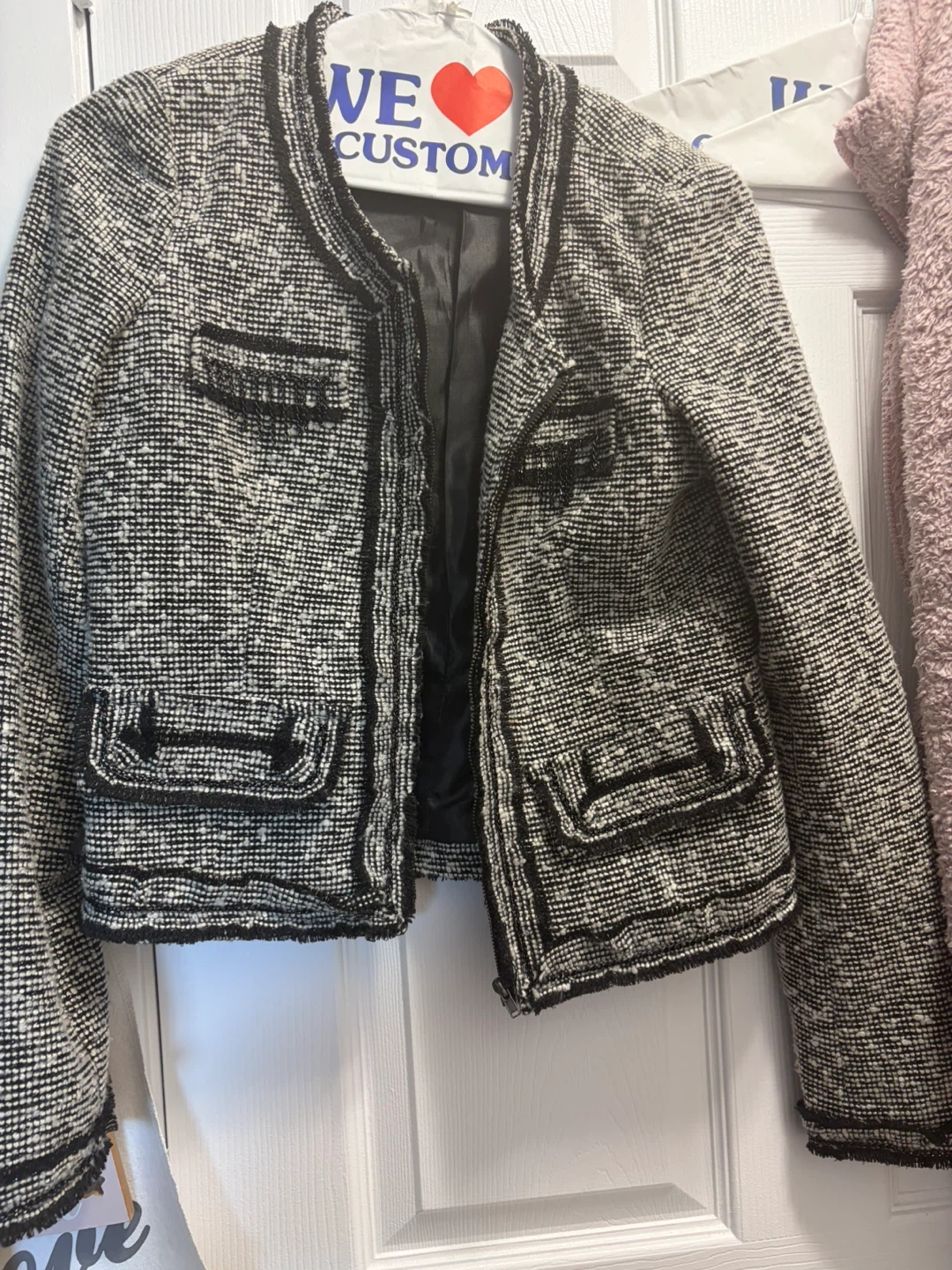 Sans Souci Black & White Tweed Jacket - photo 3