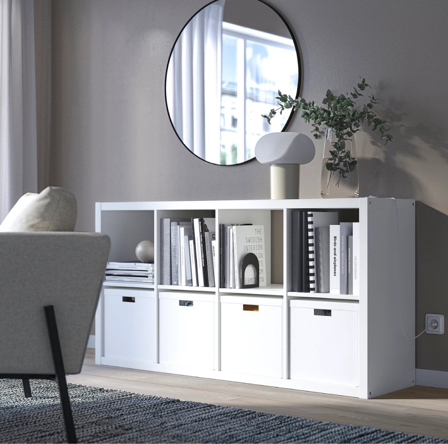 IKEA KALLAX 8-Cube Storage Unit (White) - photo 4
