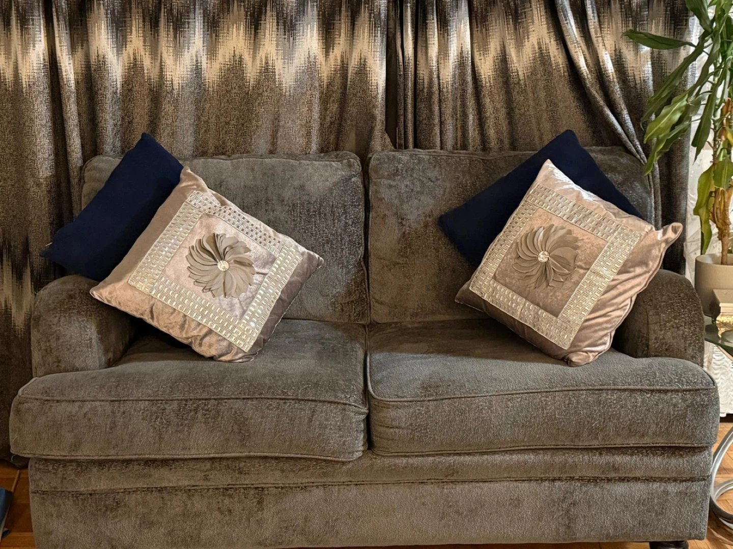 2 Lightly used couches with pillows