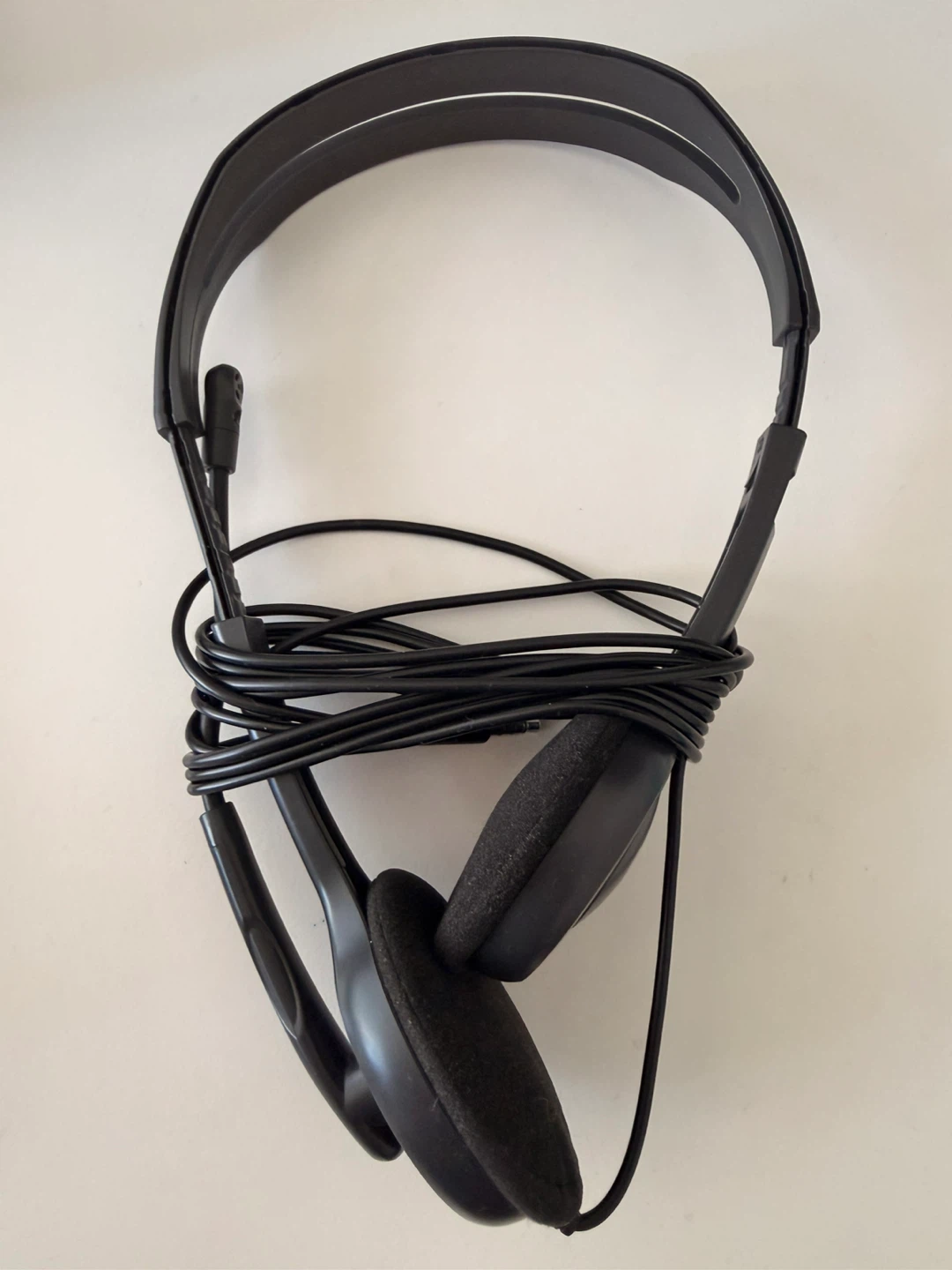 Black Over-Ear Headphones with Microphone