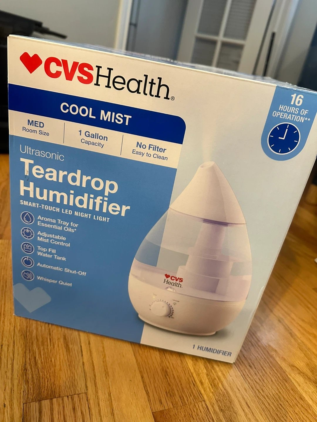 CVS Health Ultrasonic Teardrop Humidifier - 1 Gallon