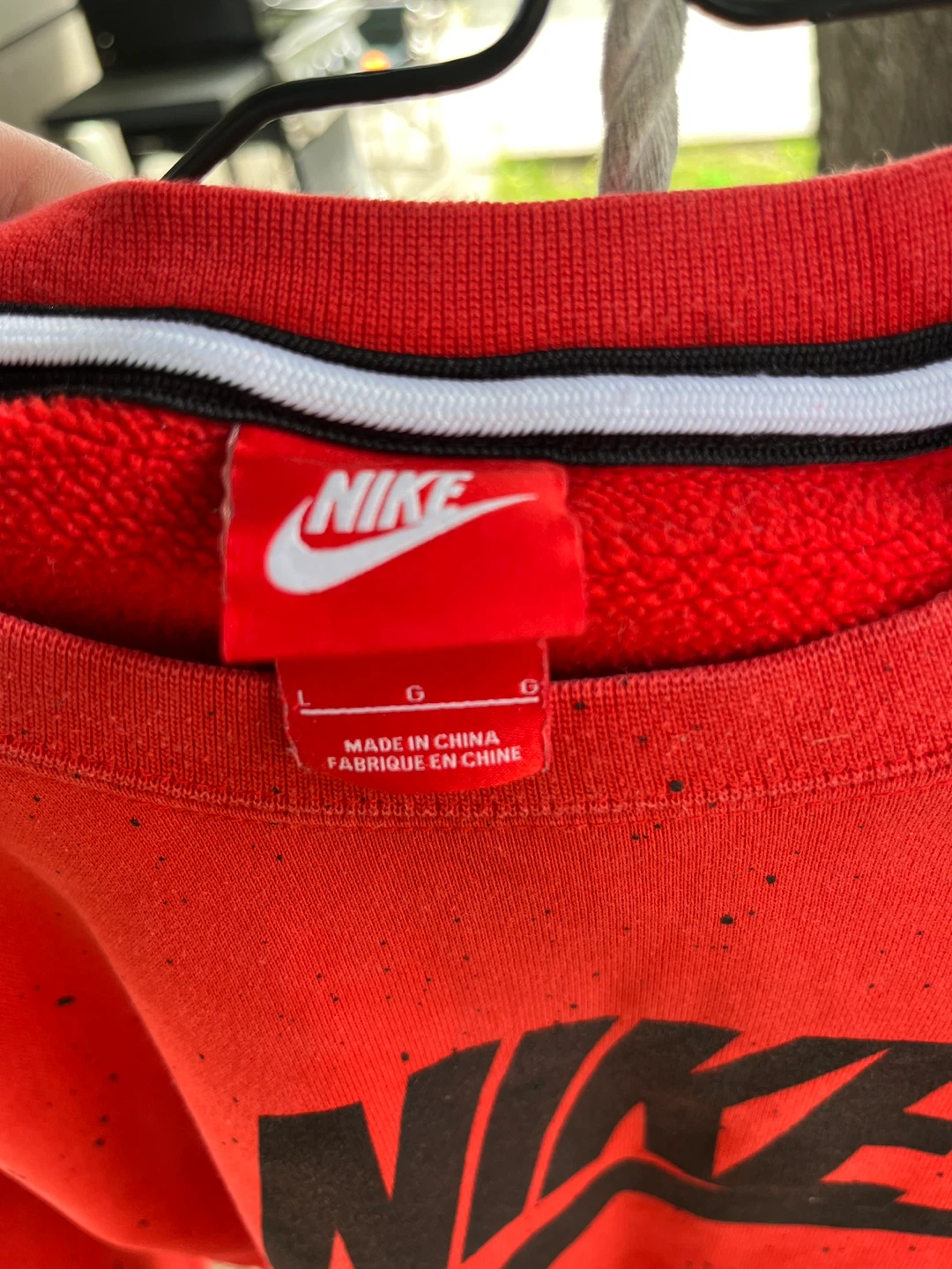 Nike Crewneck Sweatshirt - Red, Size L - photo 2