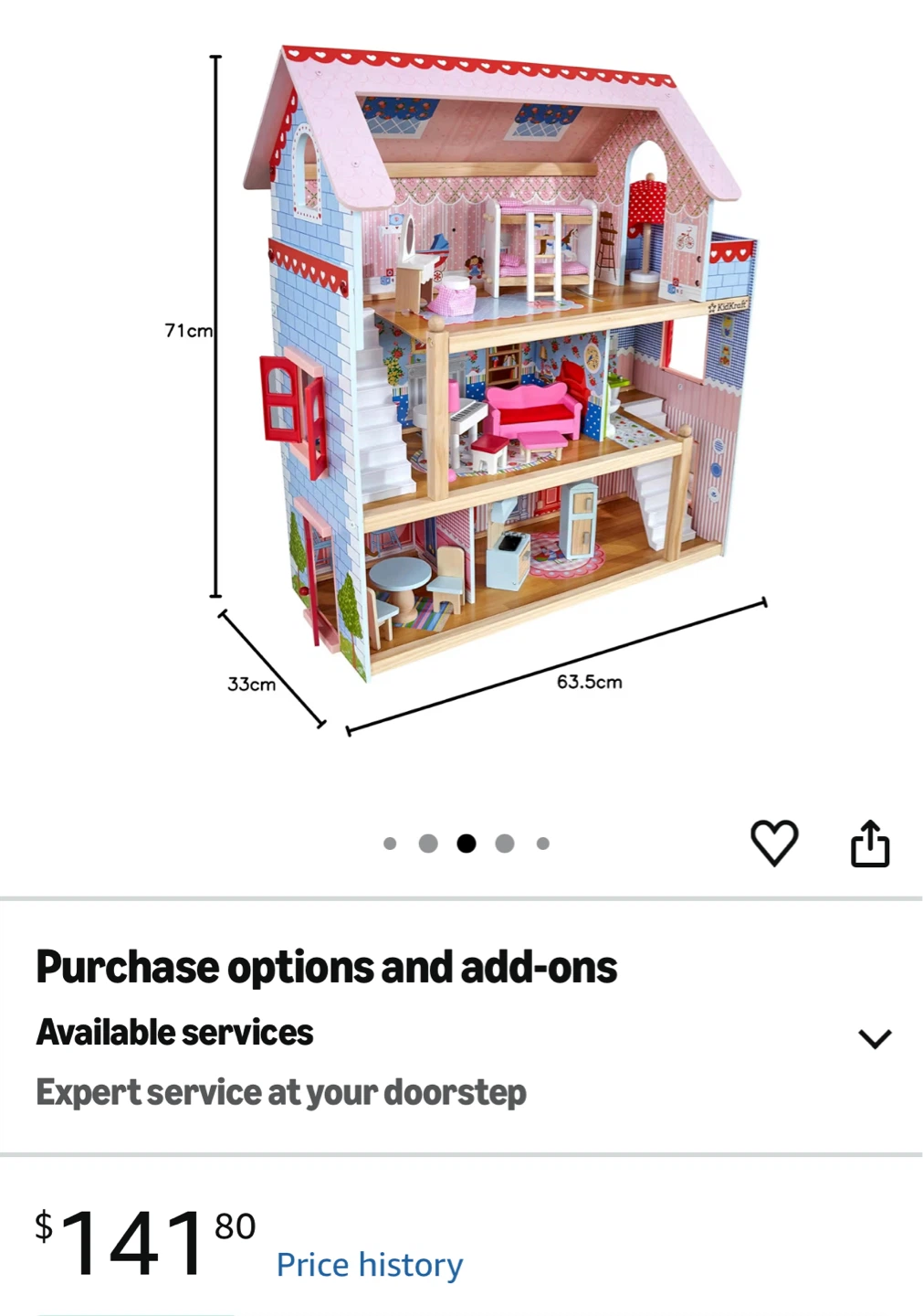 KidKraft Chelsea Cottage Dollhouse with Accessories - photo 2