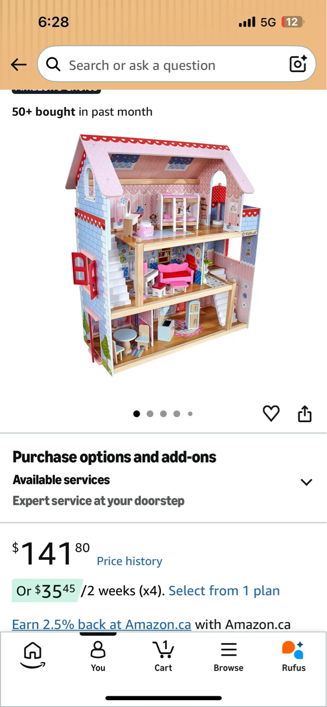 KidKraft Chelsea Cottage Dollhouse with Accessories