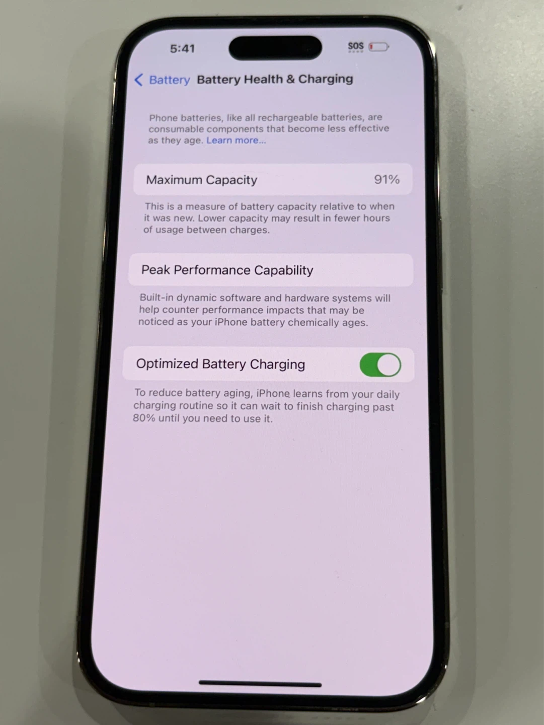 iPhone 14 Pro 128GB Unlocked - 91% Battery - Gold - photo 2