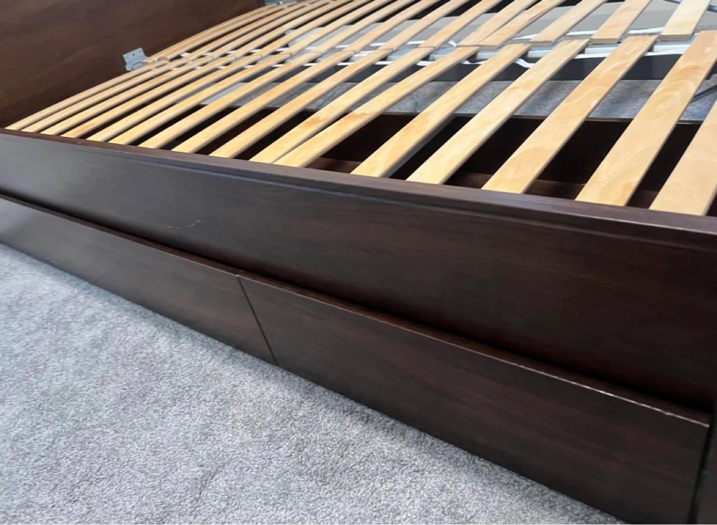 Full bed frame with drawers - photo 2