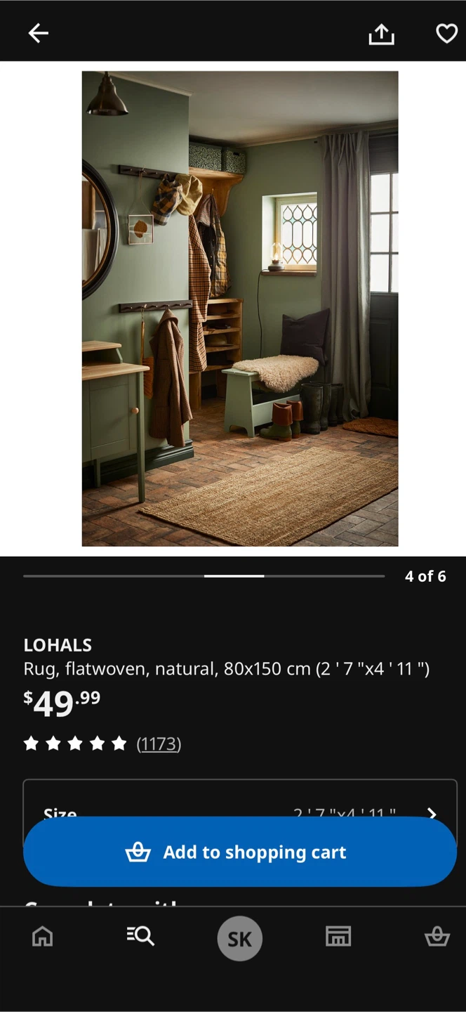 LOHALS Natural Flatwoven Rug - photo 2