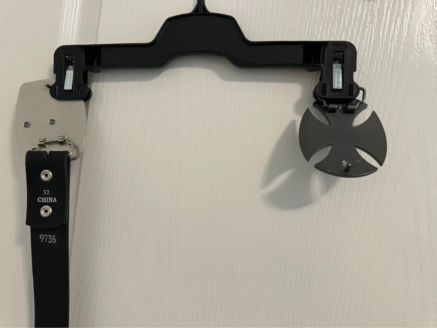 Black Belt with Silver Cross Buckle - photo 4