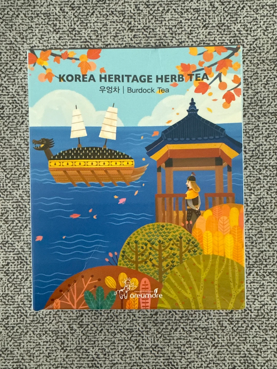 Korea Heritage Herb Tea Burdock Tea Pyramid Tea Bags - photo 2