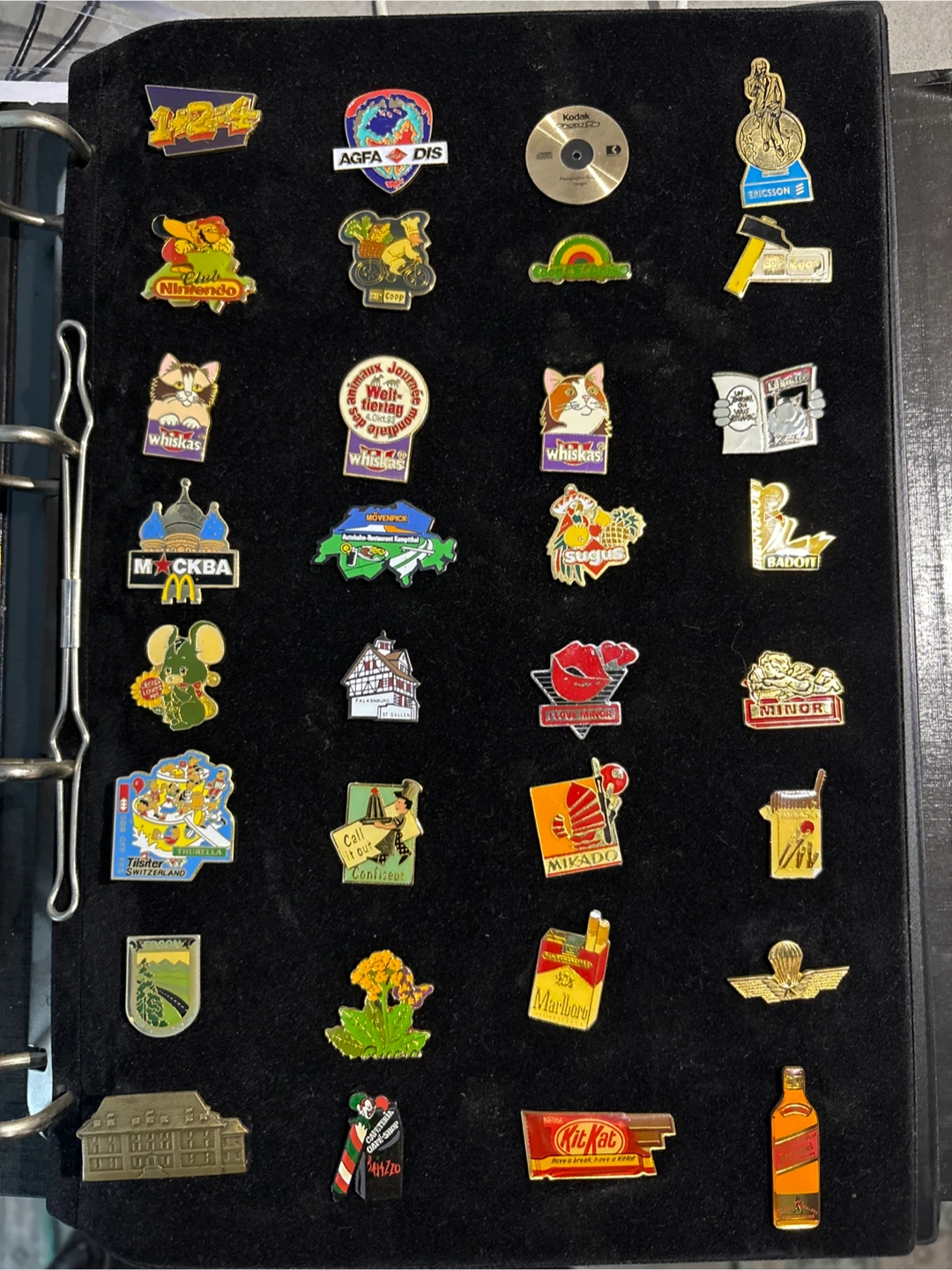 Collection of assorted enamel pins