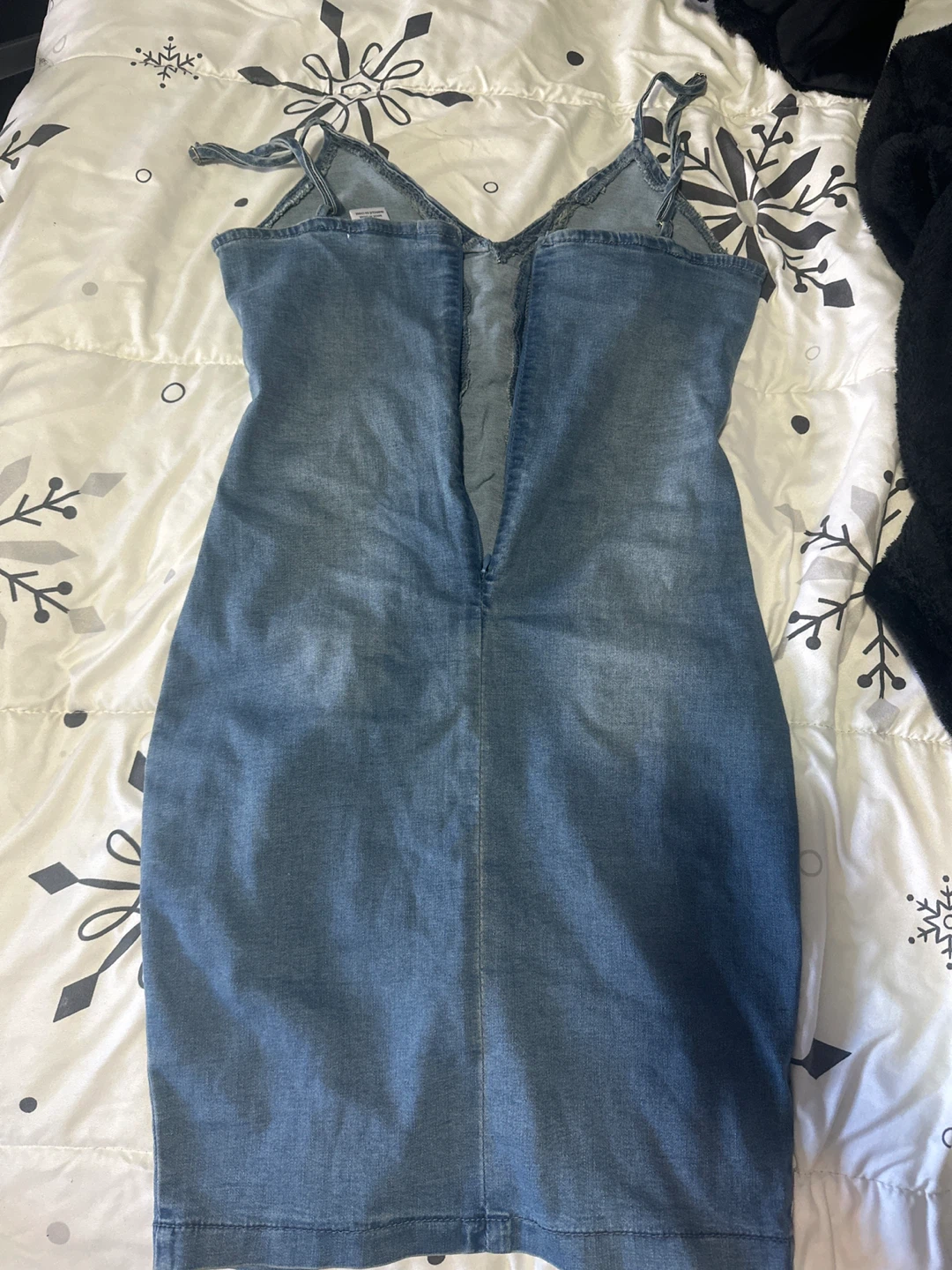 Revamped Denim Lace-Up Dress M/M - photo 2