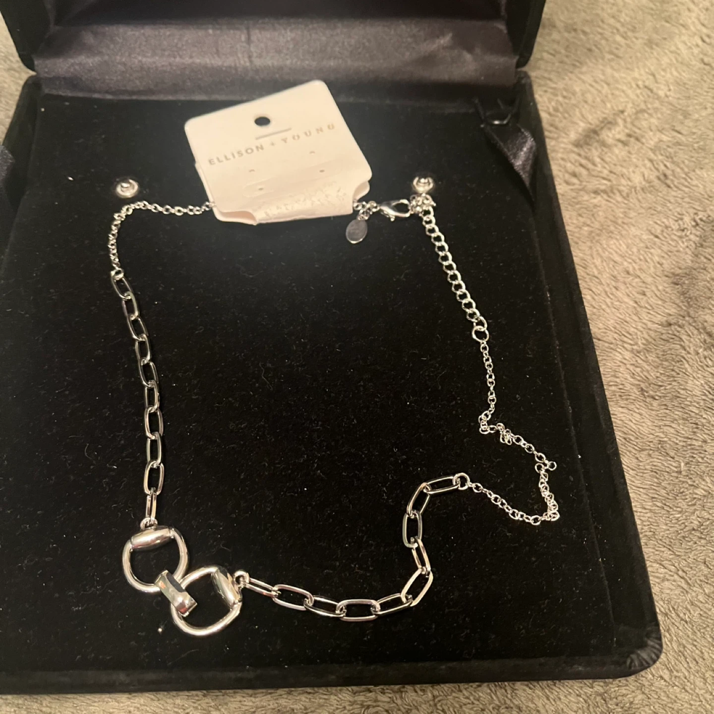 Ellison + Young Silver Tone Chain Necklace