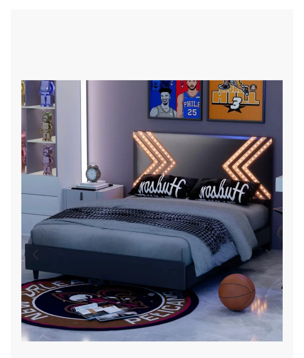 RGB Gaming Bed Frame with LED Lights (Twin bed) - photo 3