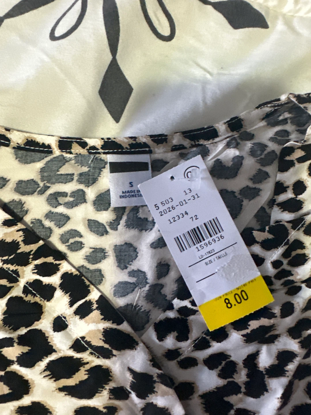 Leopard Print Long Sleeve Blouse - photo 2