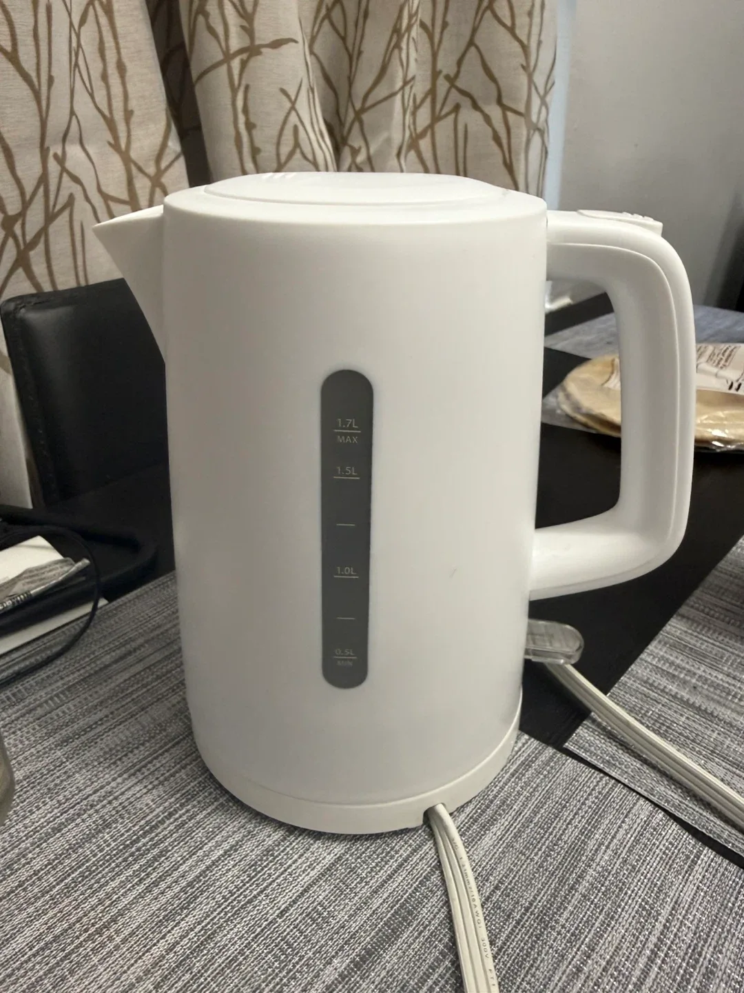 White Electric Kettle 1.7L