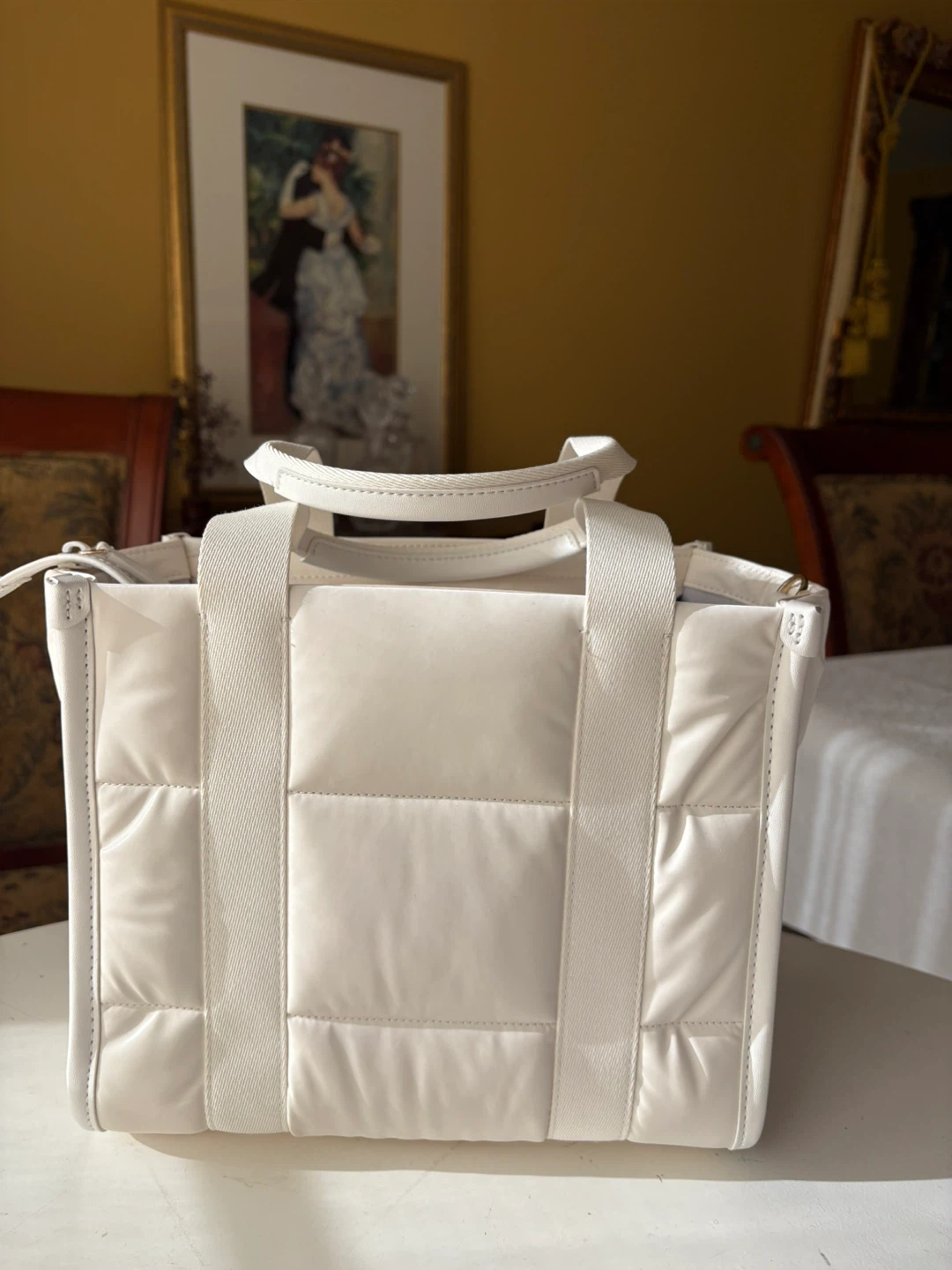 Kate Spade New York White Puffer Tote Bag - photo 2