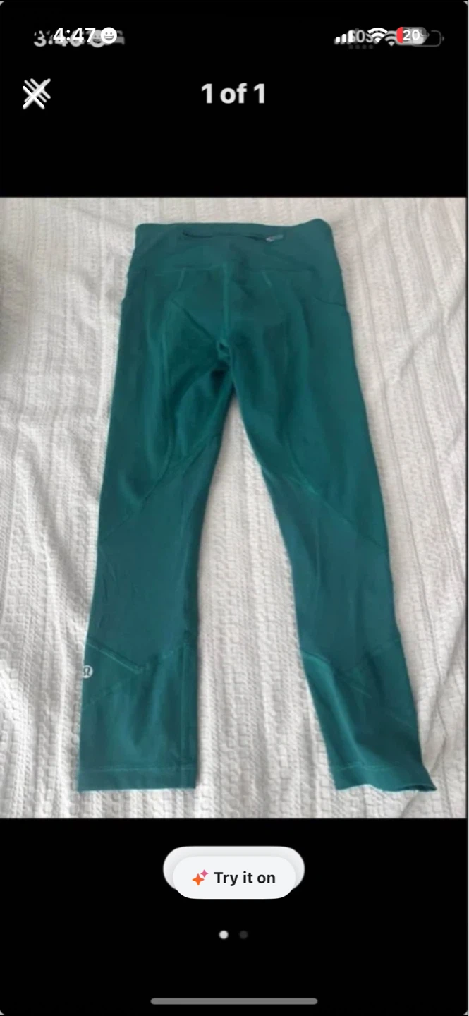 Lululemon Teal Cropped Leggings