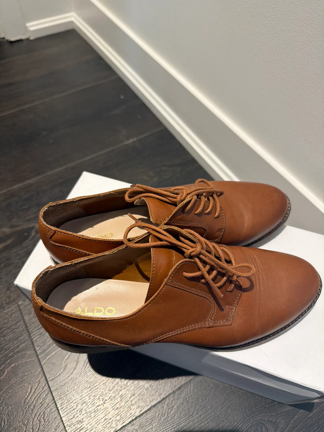 ALDO Brown Leather Dress Shoes - photo 2