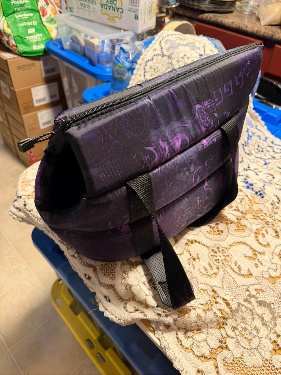 Purple Pet Carrier Bag