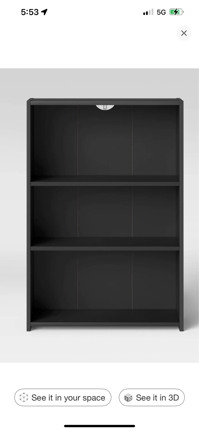 Room Essentials 3-Shelf Bookcase - photo 2