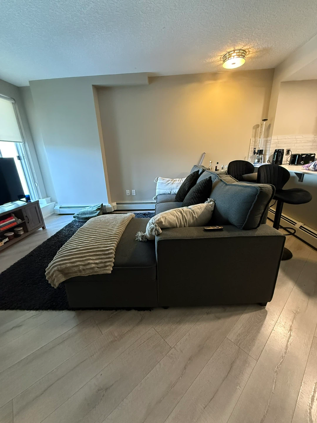 Grey Dark L Couch/ Pull out Couch - photo 4