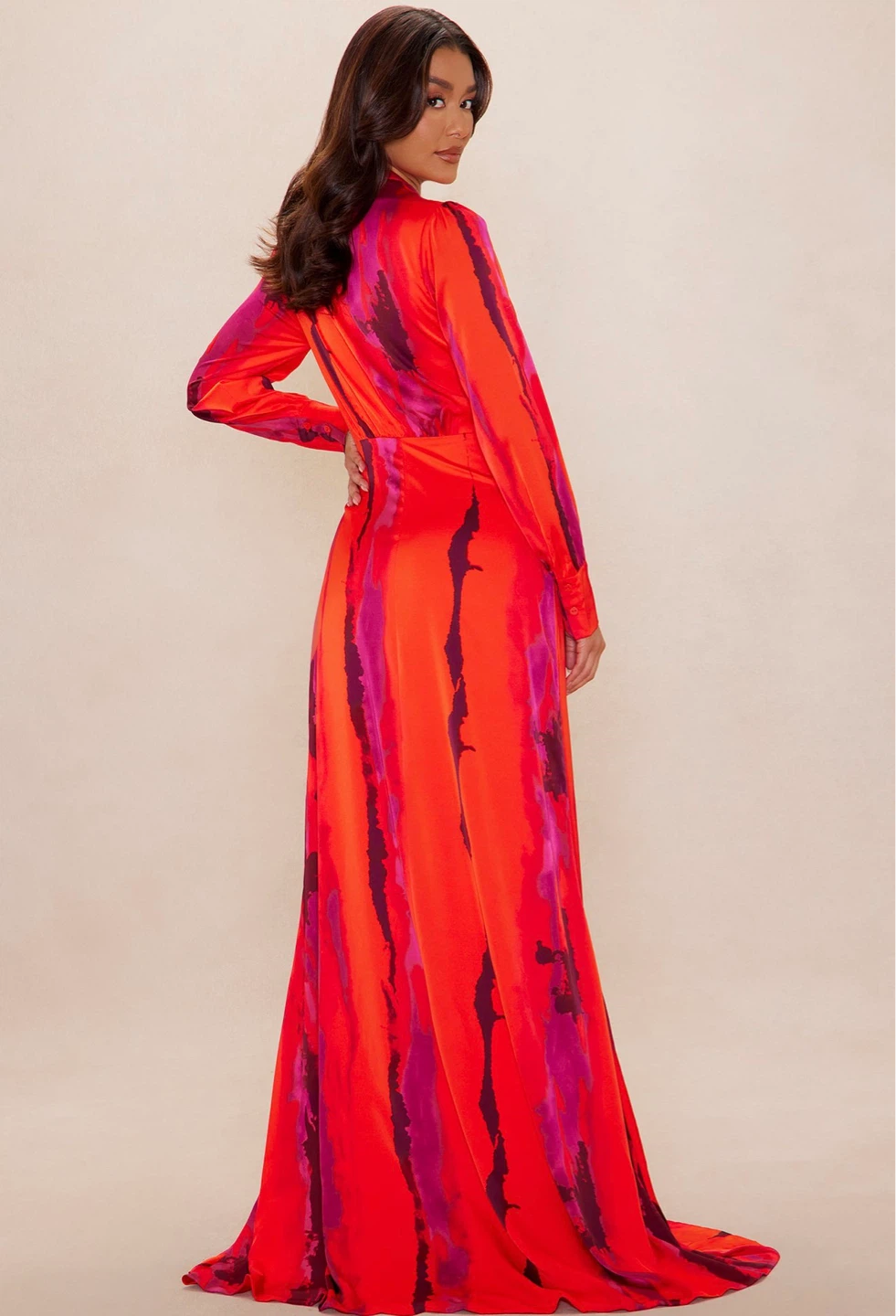 Gabriella  Red Swirl Maxi Dress - photo 4