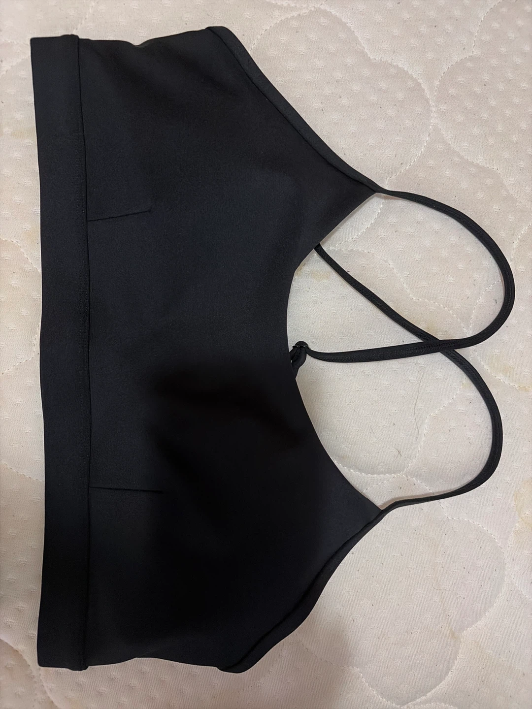 Alo Yoga Black Sports Bra and Bike Shorts Set - Size M/L - photo 4