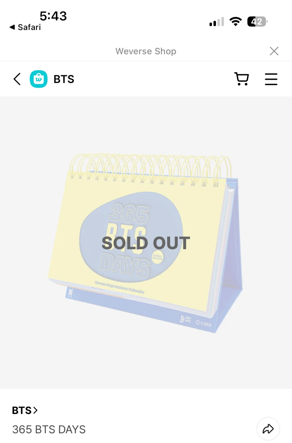 365 BTS DAYS Korean Expressions Calendar Global Edition - photo 5