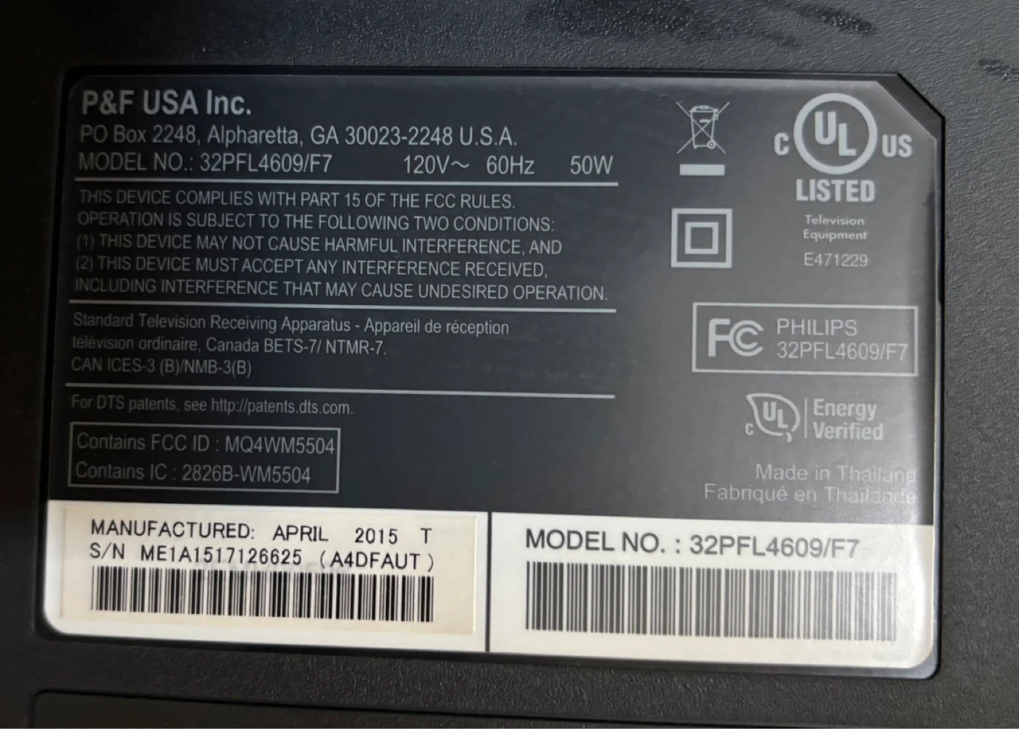 Philips 32PFL4609/F7 32-inch TV - photo 3