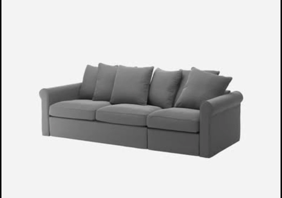 IKEA GRÖNLID 3-Seater Sofa + Ottoman with Storage