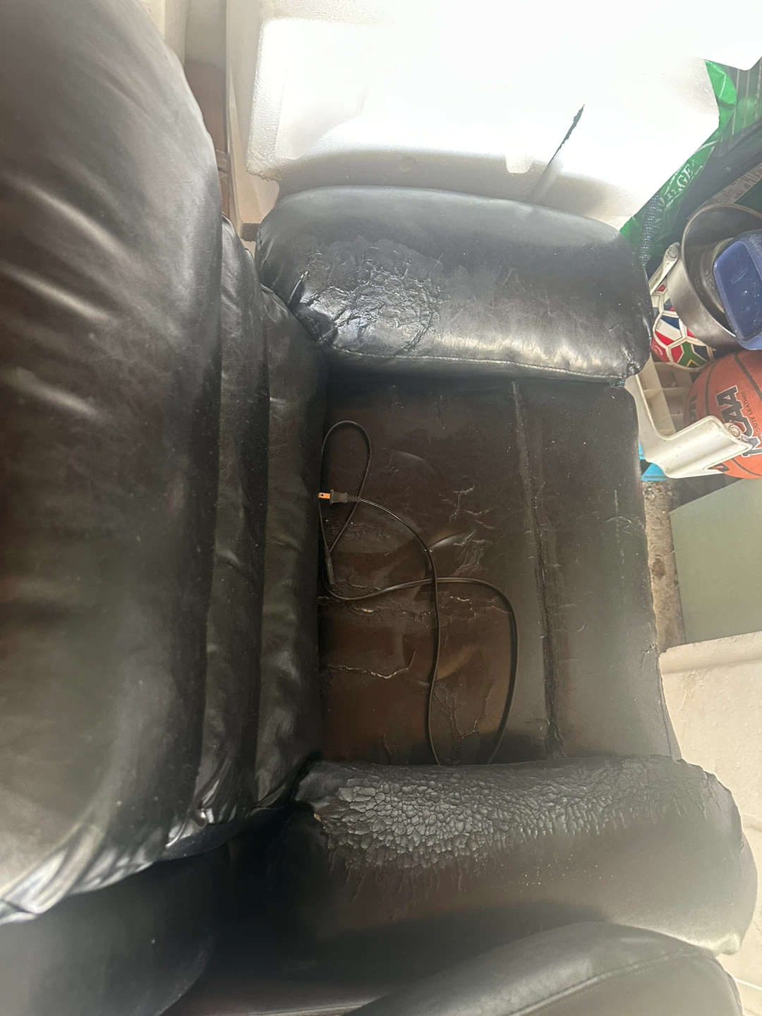 Black Leather Recliner