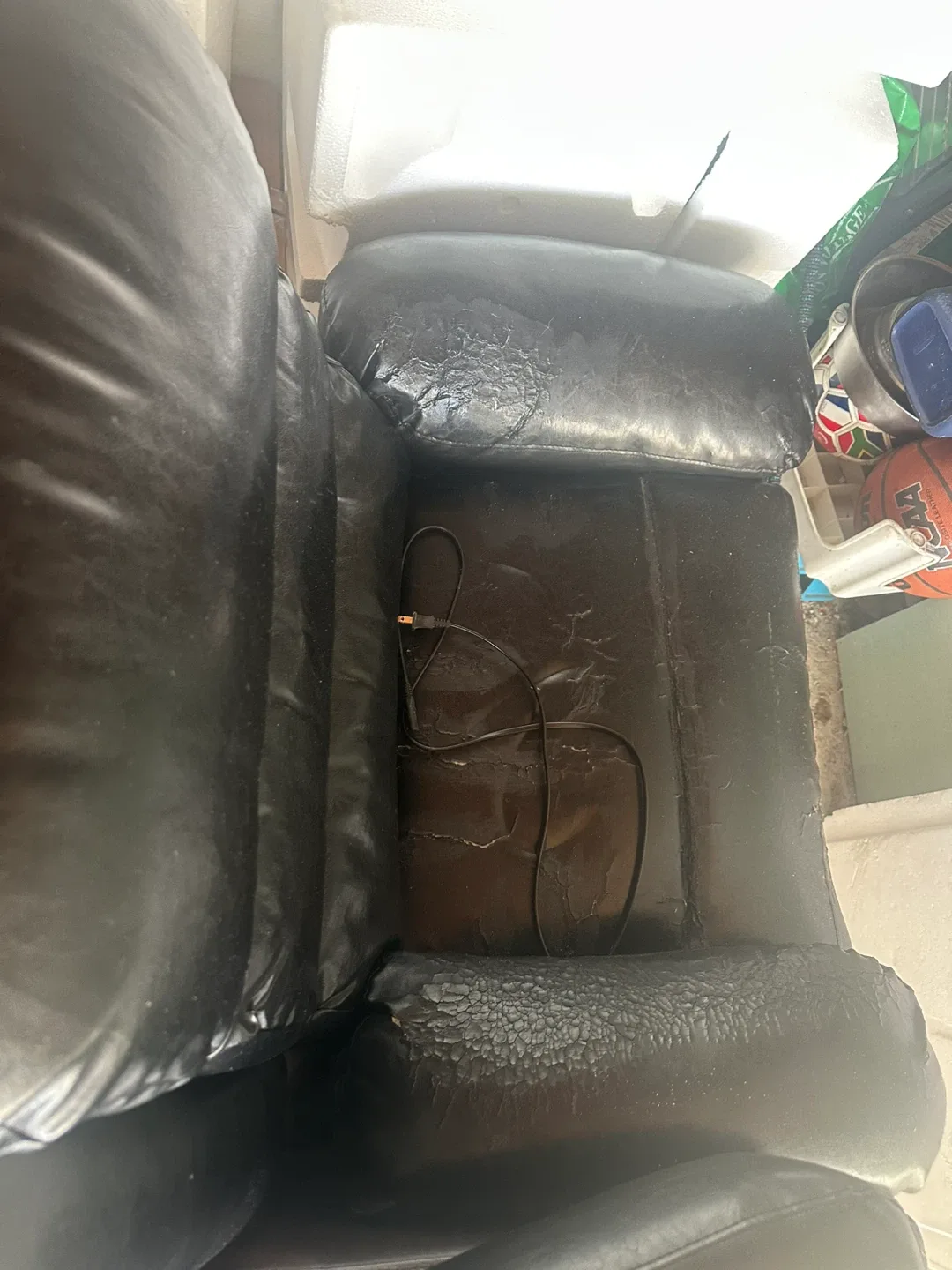 Black Leather Recliner