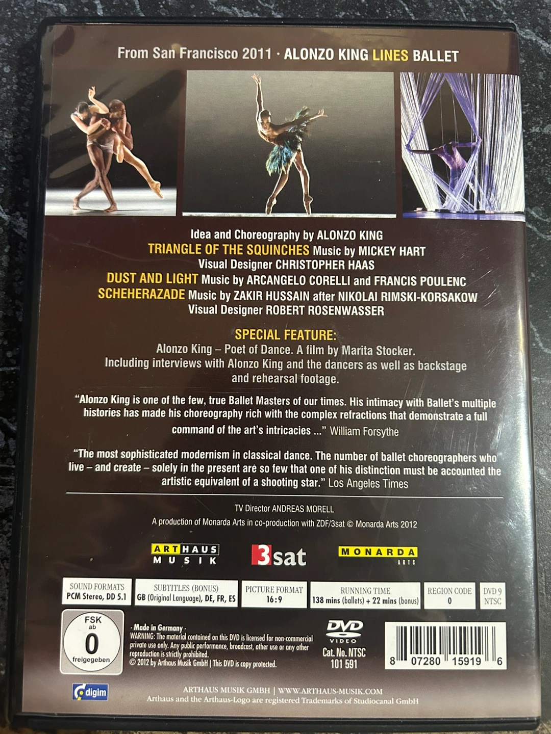 Alonzo King LINES Ballet: Triangle of the Squinches DVD - photo 2
