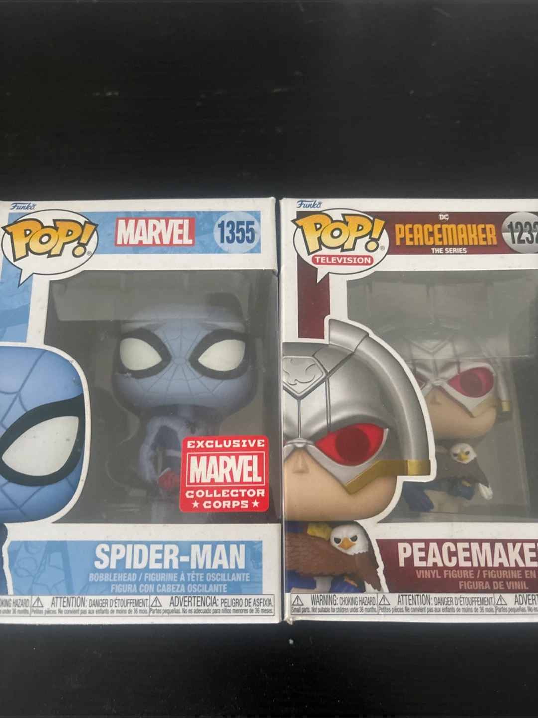 Funko Pop! Marvel Spider-Man & DC Peacemaker Figures - photo 2