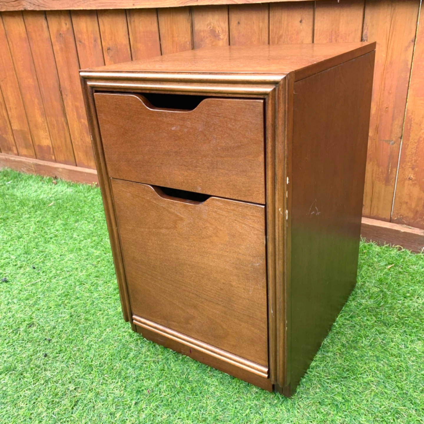 Filing Cabinet Office Storage Cabinet Wood File Cabinet 2 Drawer - photo 3