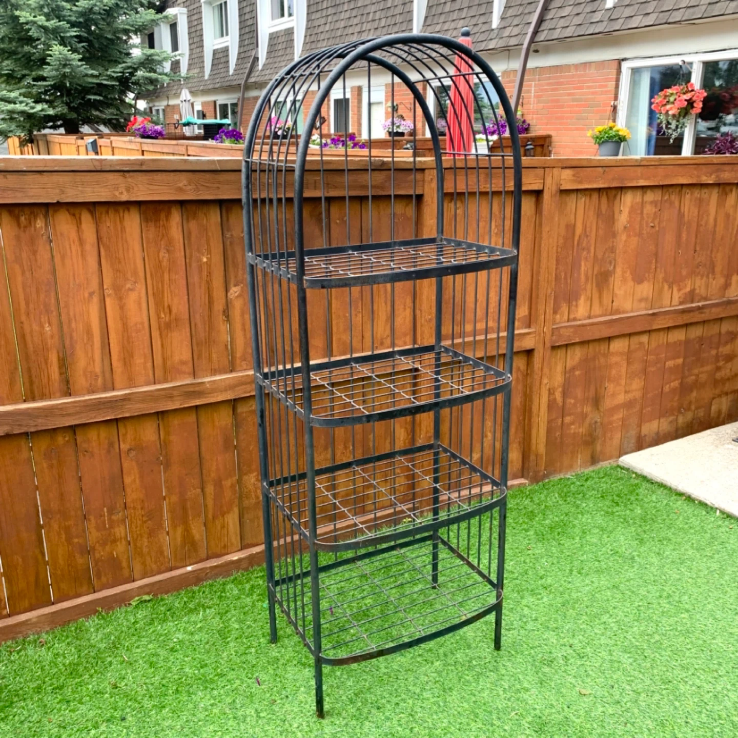 Bakers Rack Plant Stand Metal Shelving Display Storage Shelf XL