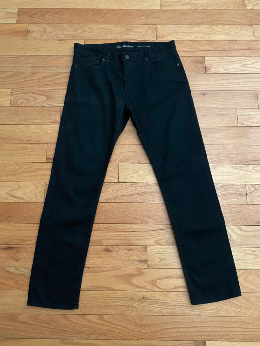 Calvin Klein Jeans Black Slim Fit Jeans W36 L32