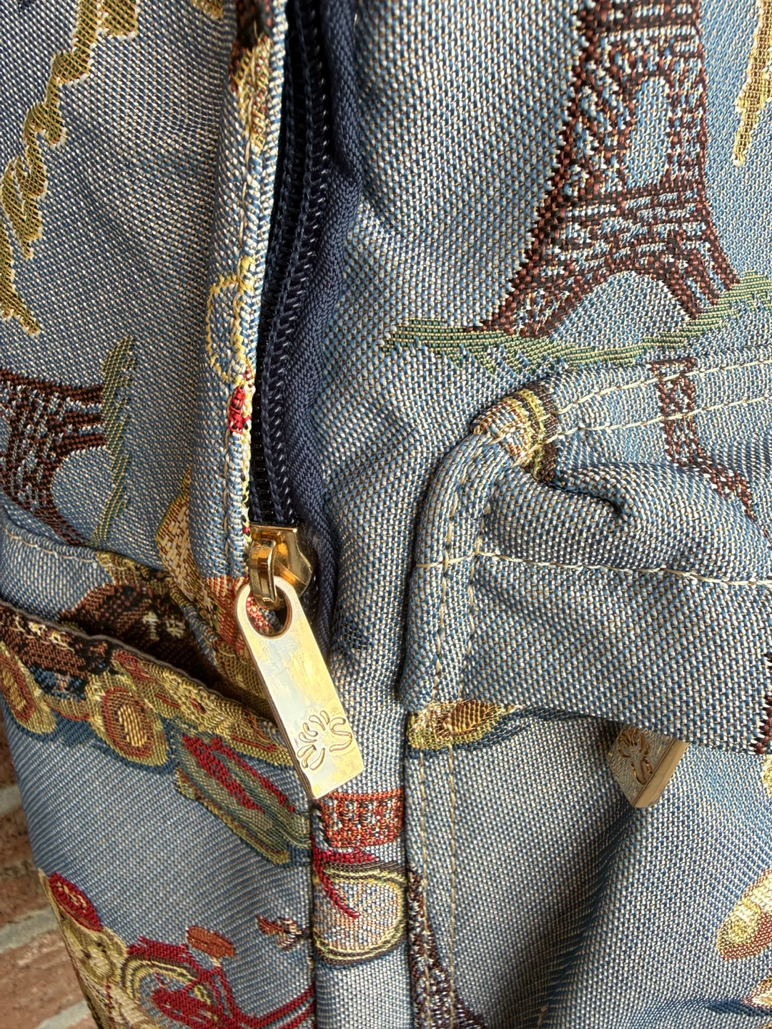 Signare  Mini Backpack - Paris Teddy Bear & Eiffel Tower Print - photo 3