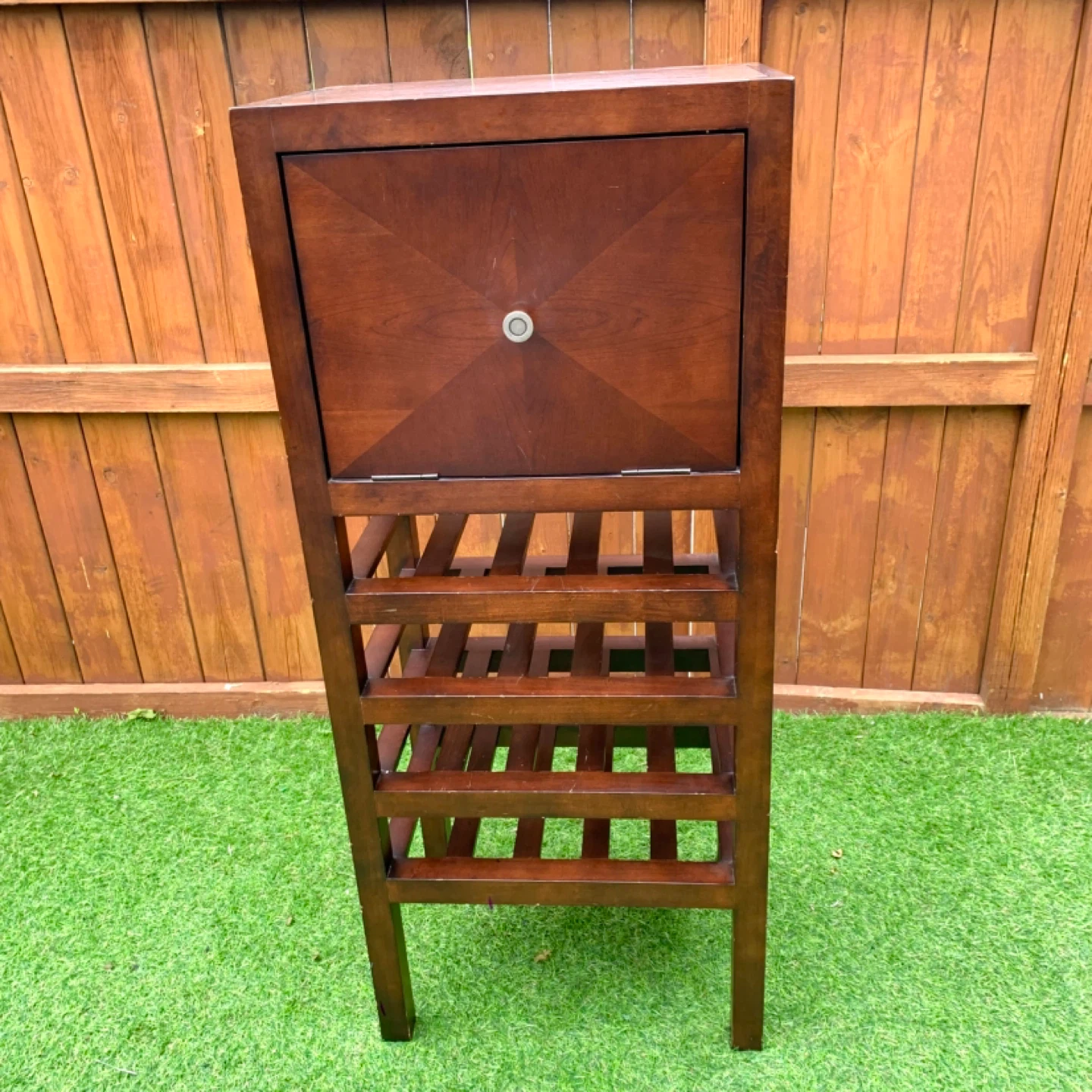 Wood Wine Rack Cabinet Storage Cabinet Display Shelf Bar Cabinet - photo 2
