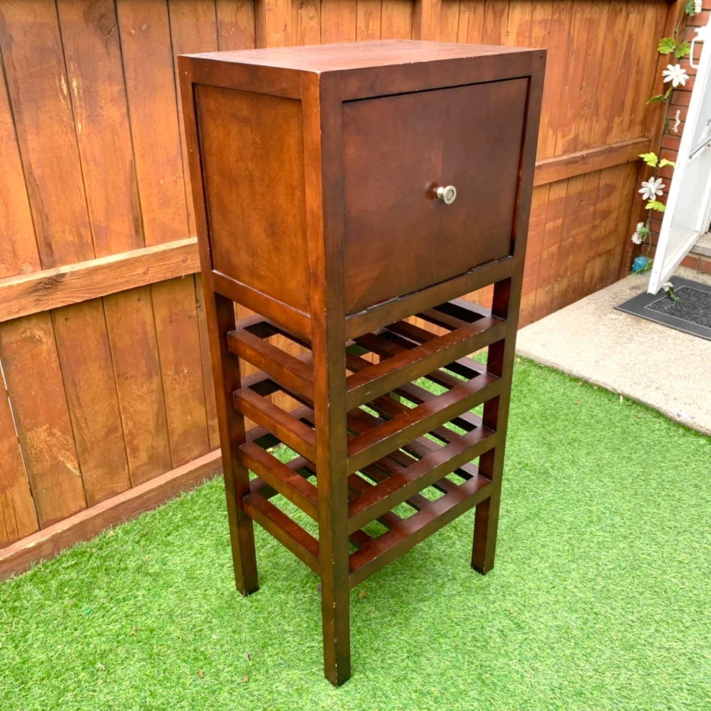 Wood Wine Rack Cabinet Storage Cabinet Display Shelf Bar Cabinet - photo 3
