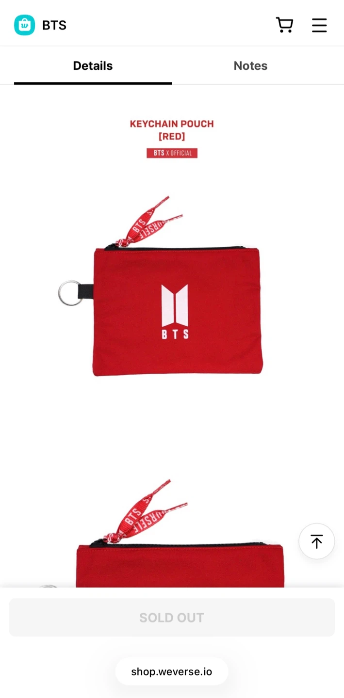 BTS Keychain Pouch [Red] - photo 4
