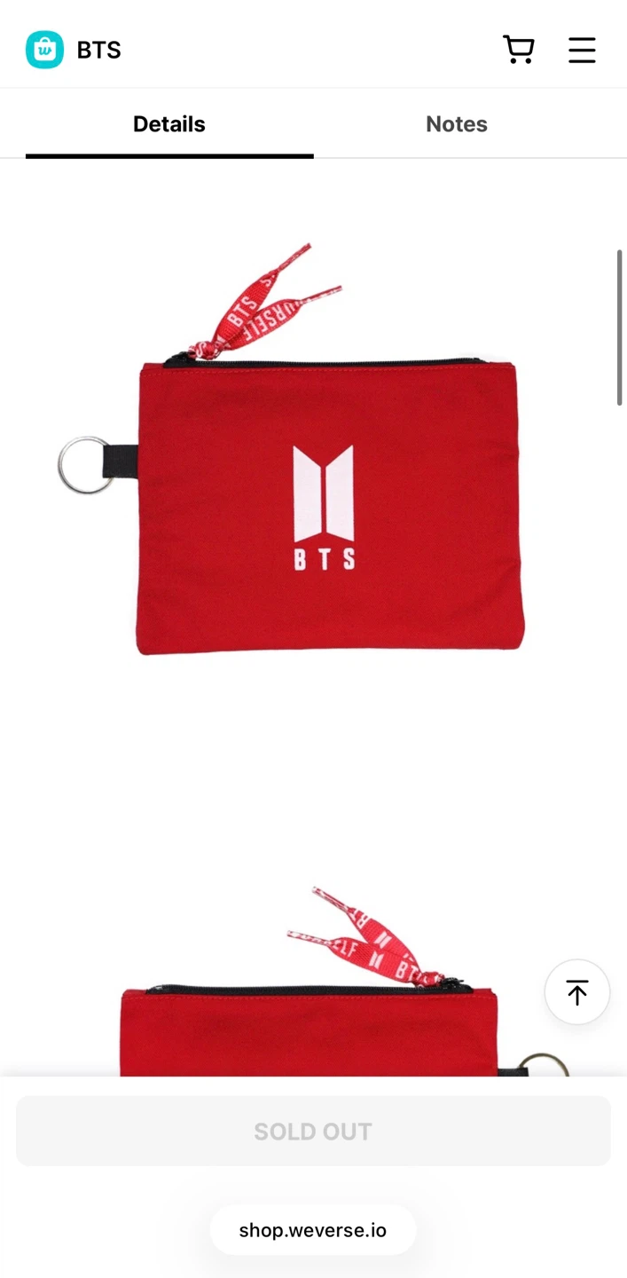 BTS Keychain Pouch [Red] - photo 5