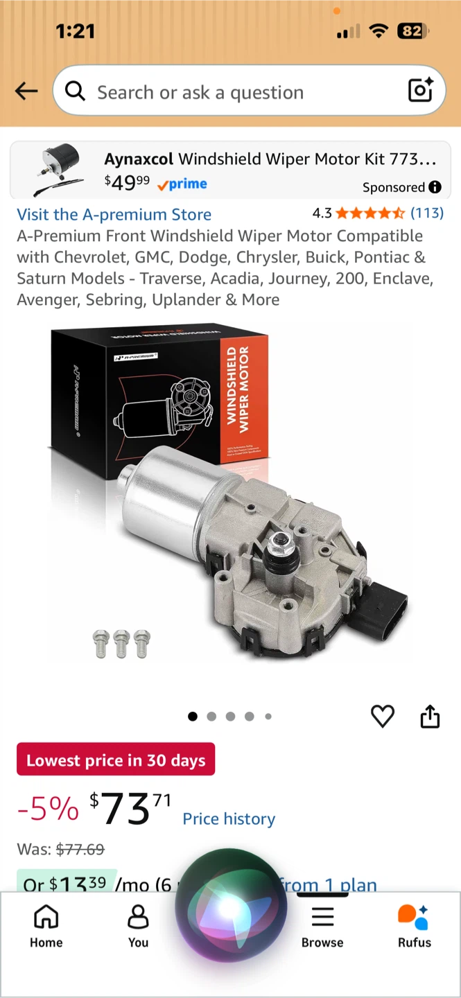 A-Premium Windshield Wiper Motor - photo 2