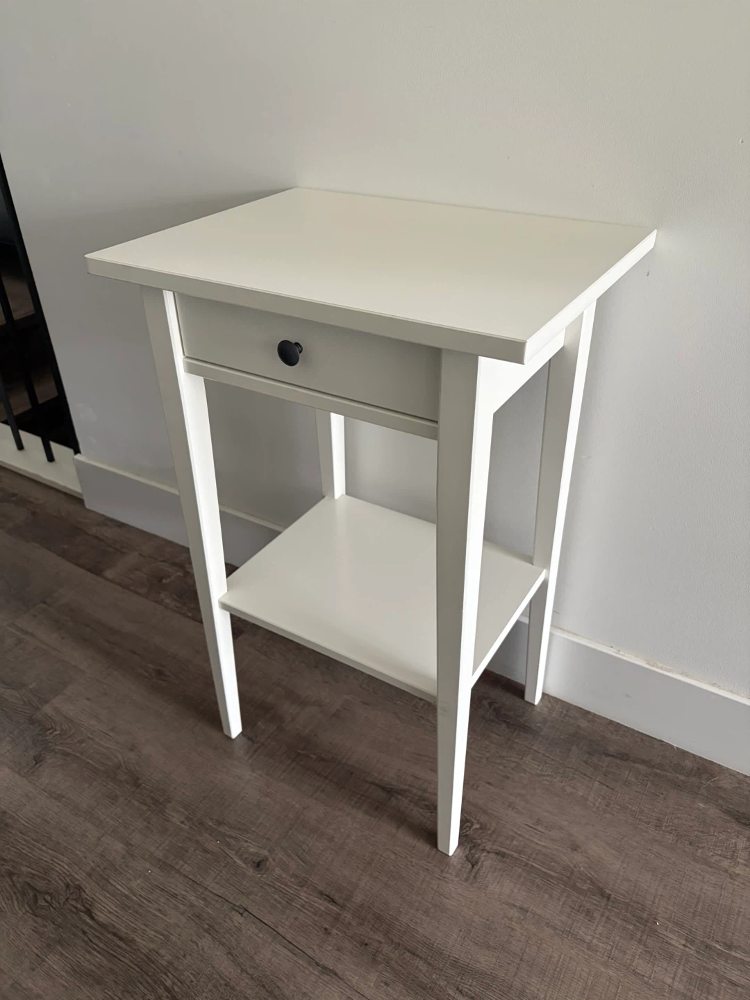 IKEA HEMNES nightstand with drawer white
