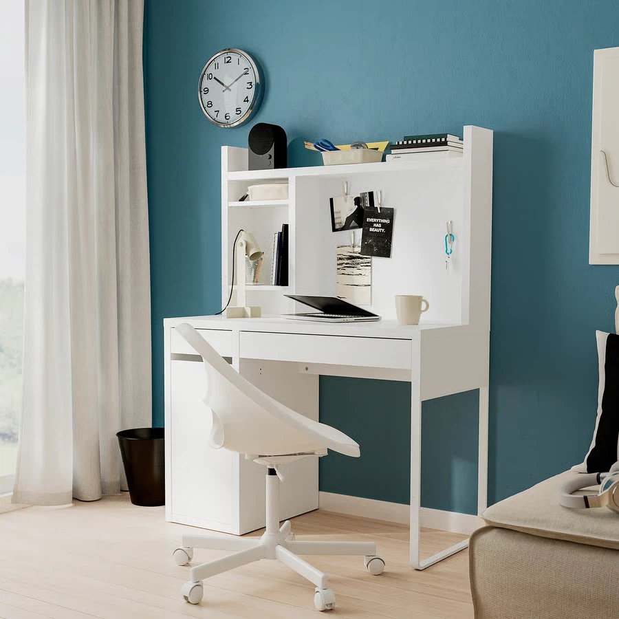 (MOVING SALE) Ikea White Desk & Bed Frames