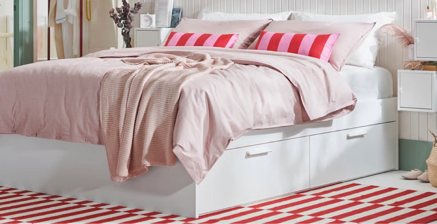 Ikea Brimnes Queen Size Bed with Drawers - photo 3